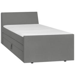 Boxspringbett mit Bettkasten Nida 120x200 cm Grau