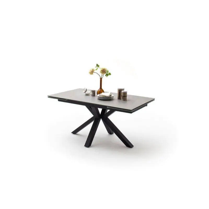 Ausziehtisch Nagano 160 160-240x76x90 cm Hellgrau