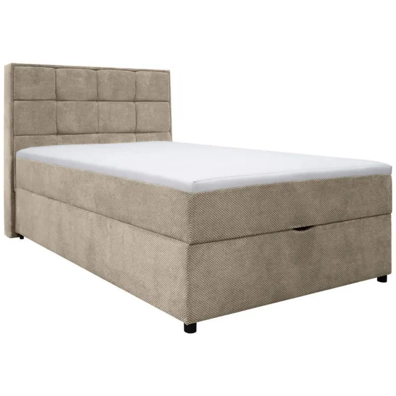 Boxbett mit Bettkasten Catania 140x200 cm Creme