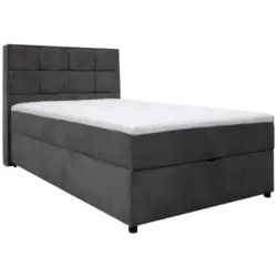 Boxbett mit Bettkasten Catania 120x200 cm Anthrazit