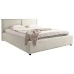 Möbelix Polsterbett mit Bettkasten Inez Creme 180x200 cm