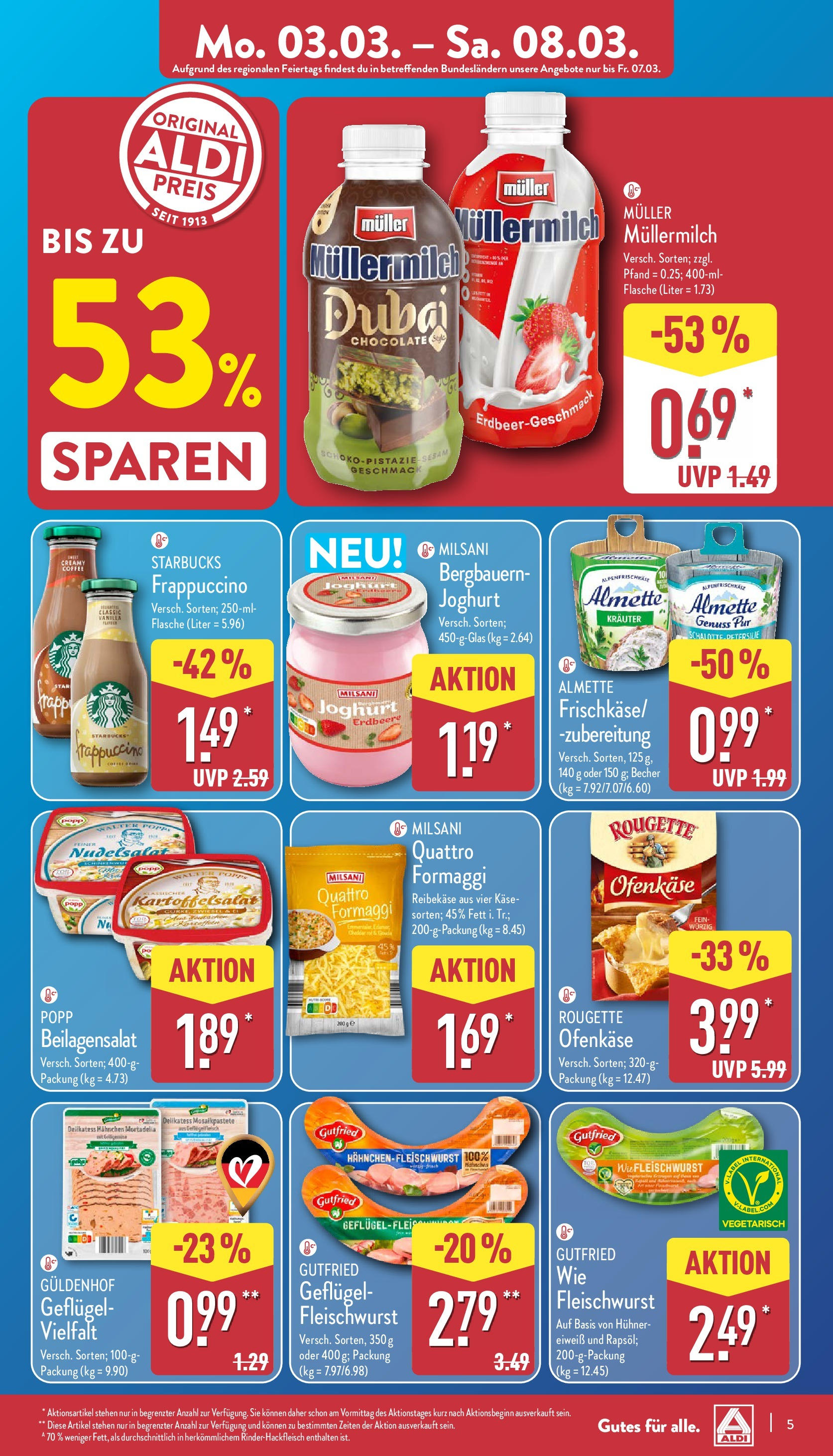 Aldi - ALDI Nord: Wochenangebote (ab 03.03.2025) » Angebote Online | Seite: 5 | Produkte: Hahnchen, Gouda, Petersilie, Reibekase