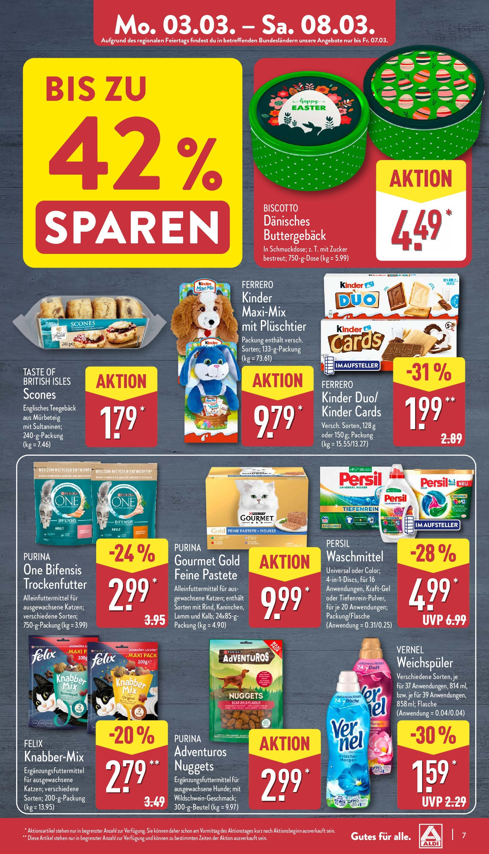 Aldi - ALDI Nord: Wochenangebote (ab 03.03.2025) » Angebote Online | Seite: 7 | Produkte: Duft, Weichspüler, Waschmittel, Zucker