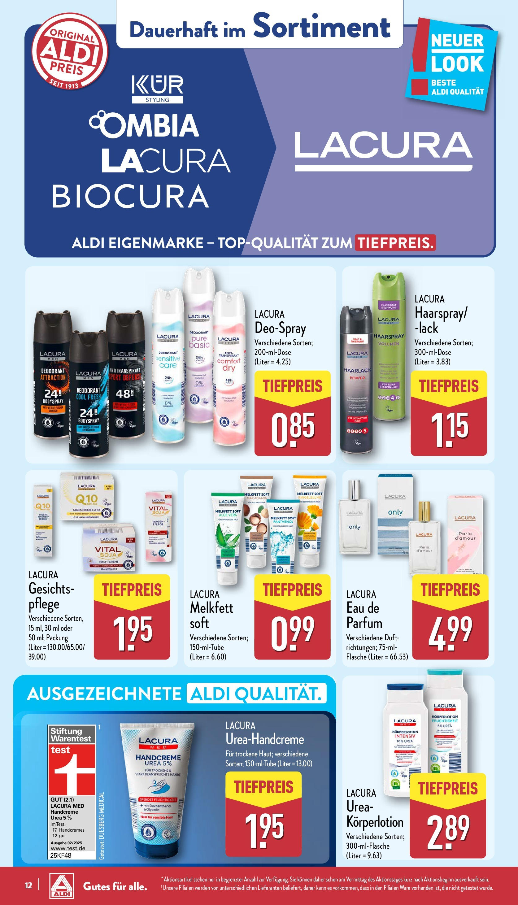 Aldi - ALDI Nord: Wochenangebote (ab 03.03.2025) » Angebote Online | Seite: 12 | Produkte: Parfüm, Deodorant, Deospray, Nachtcreme