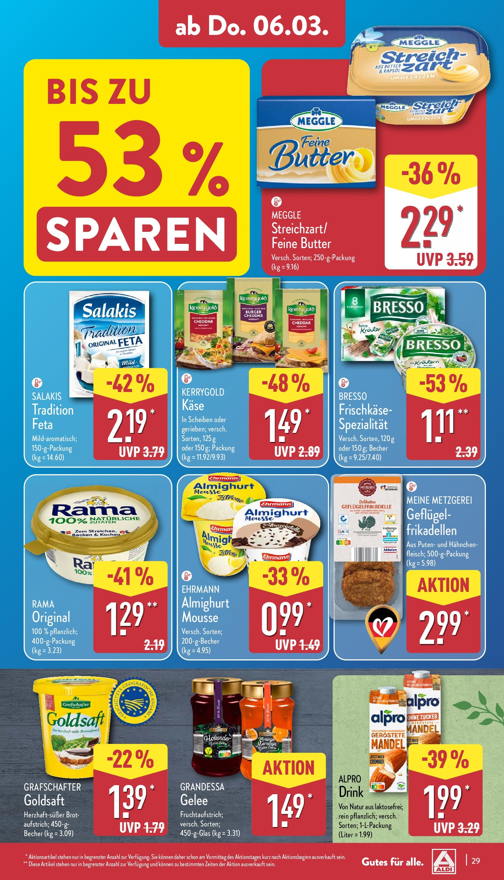 Aldi - ALDI Nord: Wochenangebote (ab 03.03.2025) » Angebote Online | Seite: 31 | Produkte: Burger, Salakis, Brot, Frischkase