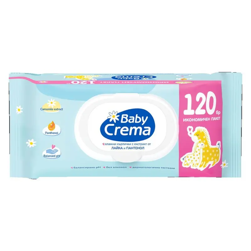 Baby Crema Бебешки влажни кърпички