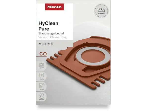 Miele CO HyClean Pure Staubsaugerbeutel 4 St&uuml;ck, passend f&uuml;r: Miele Guard M1 Modelle