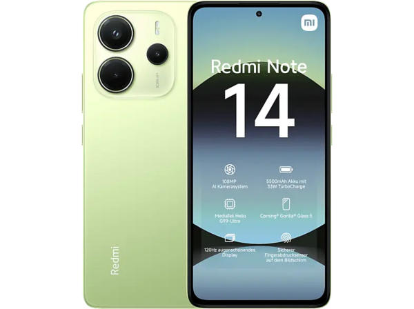 Xiaomi Redmi Note 14, 128 GB, Lime Green, Dual SIM