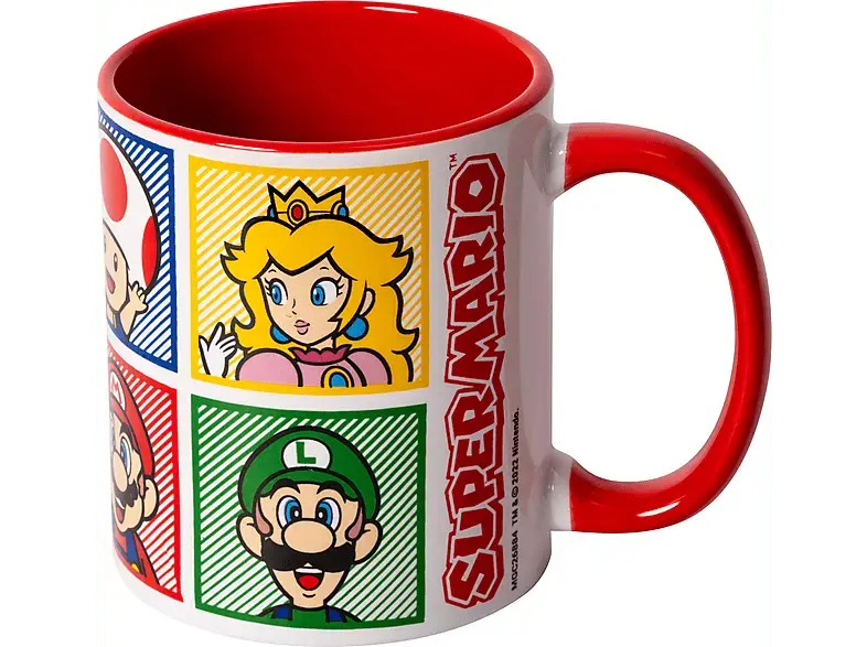 Super Mario Red - Tasse koloriert (315ml)