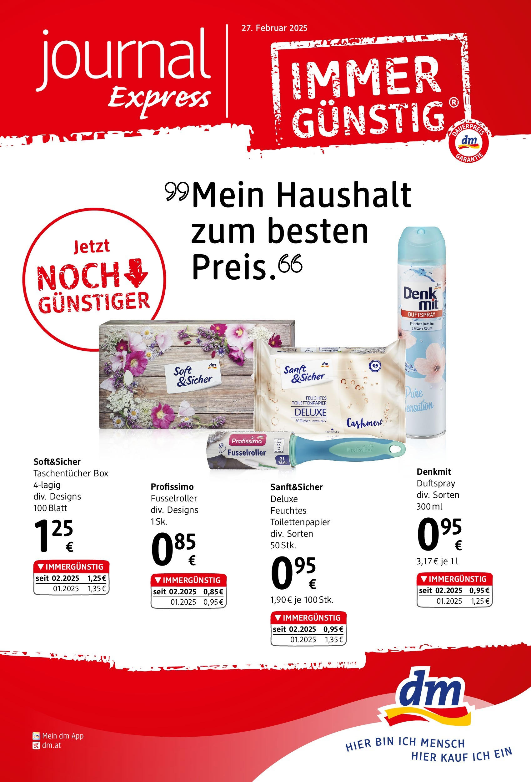 dm drogerie markt Flugblatt Februar 2025  von 27.02.2025 - Aktuelle Angebote | Seite: 1 | Produkte: Box, Duft