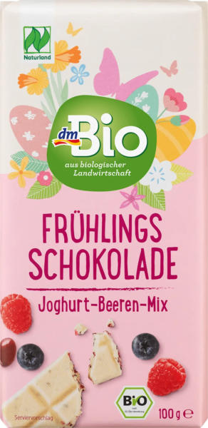 dmBio Schokolade Frühling Joghurt-Beeren-Mix