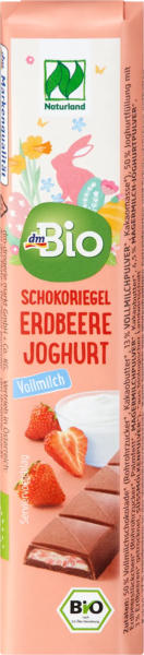 dmBio Schokoriegel Vollmilch Erdbeere Joghurt