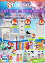 Giunigor Anticipi di primavera - al 15.03.2025