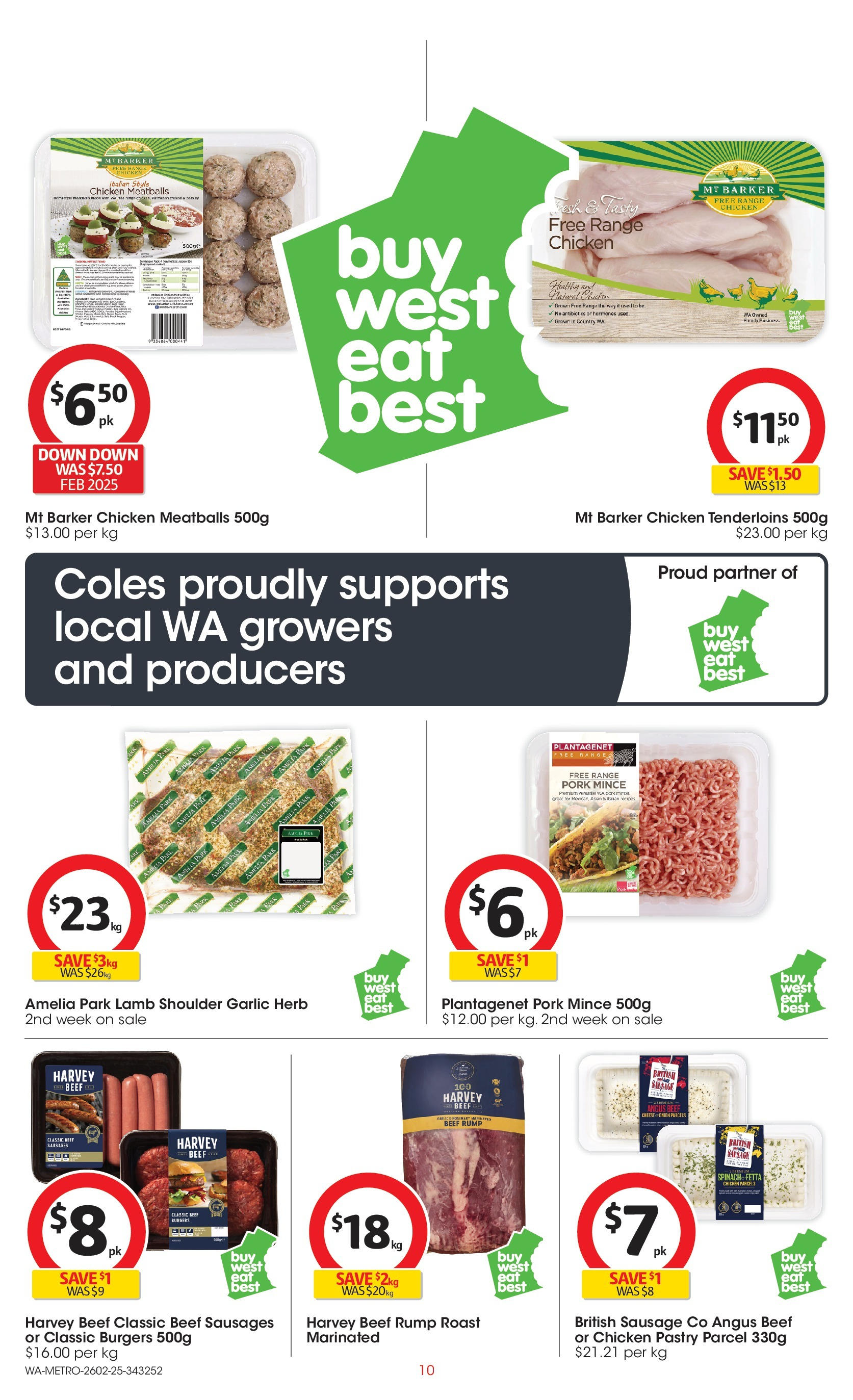 ﻿﻿Coles catalogue valid from 26/02/2025 > Online Australia | Page: 10 | Products: Herb, Cheese, Chicken, Sausage