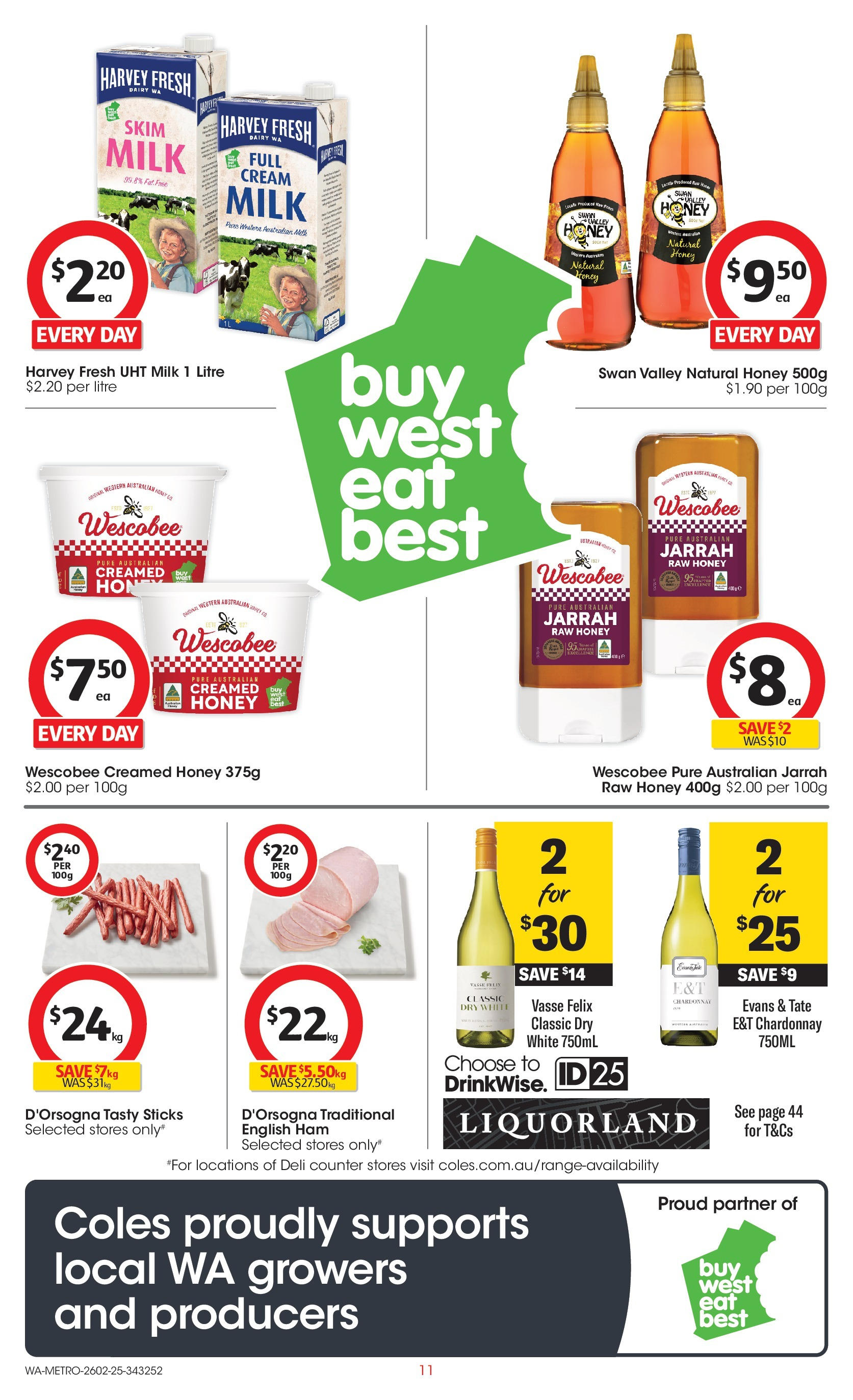 ﻿﻿Coles catalogue valid from 26/02/2025 > Online Australia | Page: 11 | Products: Milk, Dairy, Ham, Cream