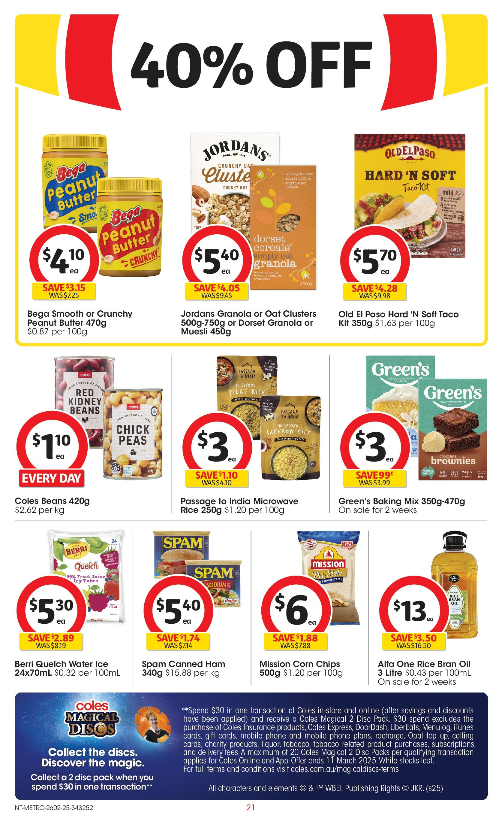 ﻿﻿Coles catalogue valid from 26/02/2025 > Online Australia | Page: 21 | Products: Opal, Oats, Water, Mobile