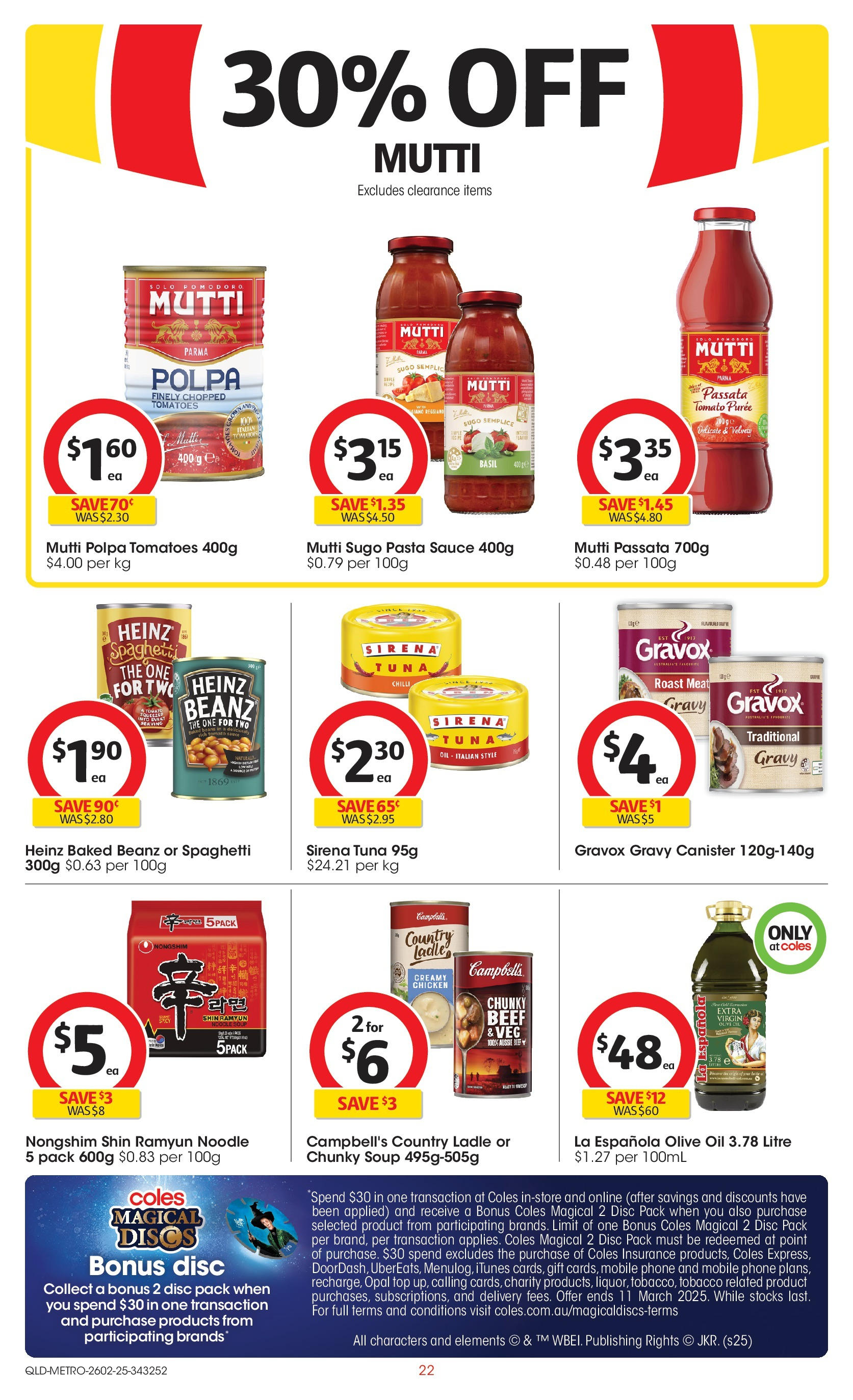 ﻿﻿Coles catalogue valid from 25/02/2025 > Online Australia | Page: 22 | Products: Oil, Beef, Sauce, Soup