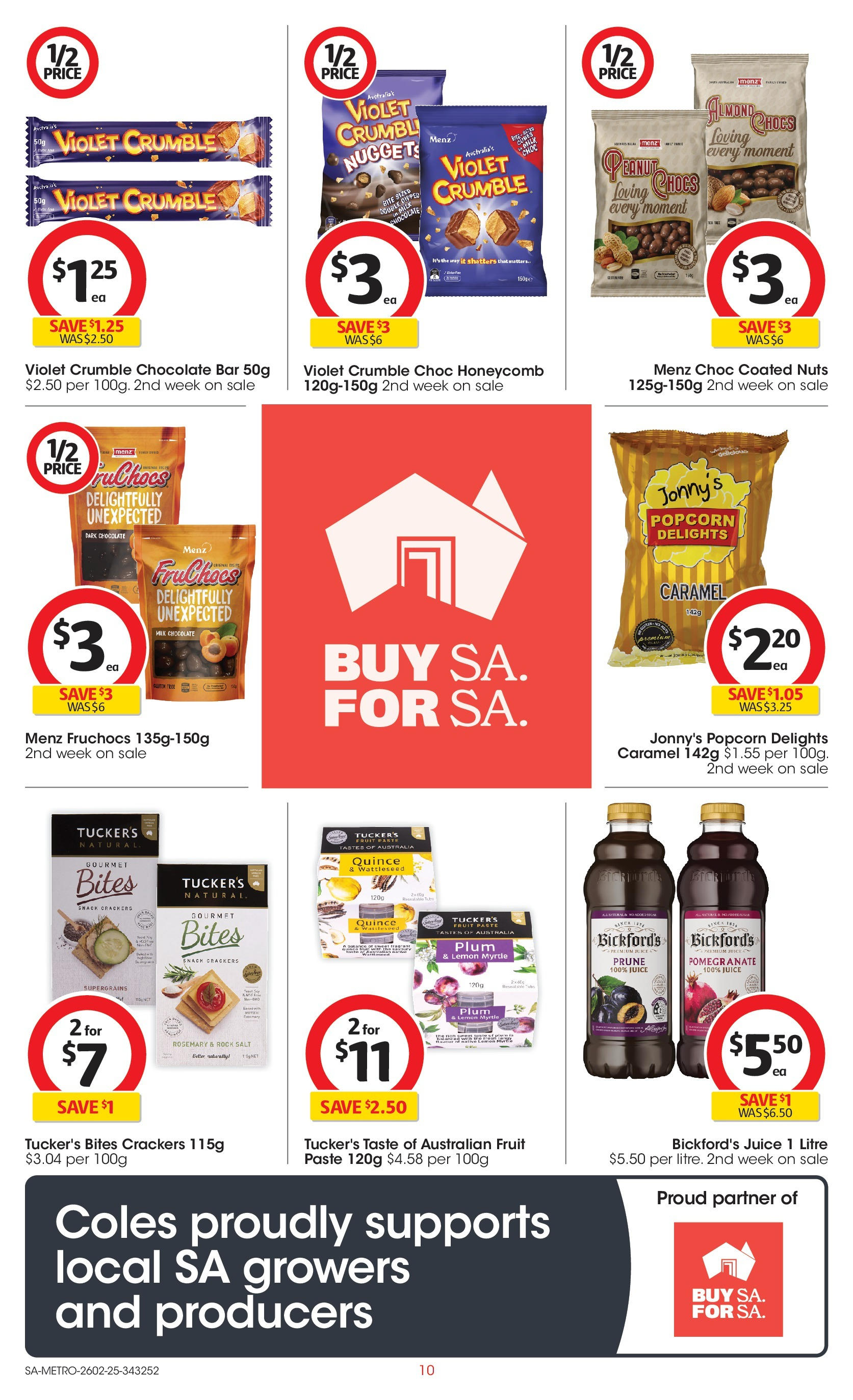 ﻿﻿Coles catalogue valid from 26/02/2025 > Online Australia | Page: 10 | Products: Crackers, Milk, Popcorn, Salt