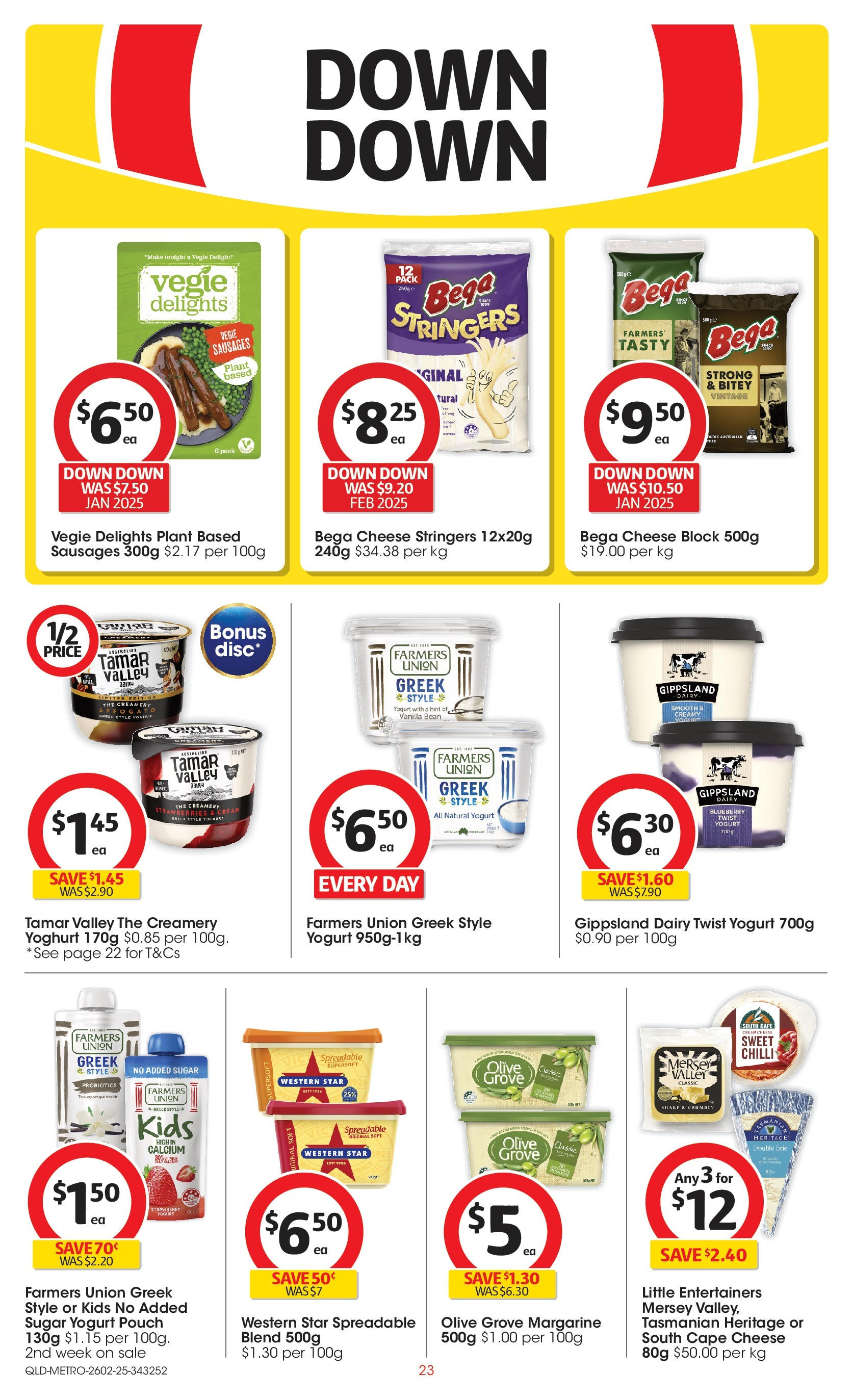 ﻿﻿Coles catalogue valid from 25/02/2025 > Online Australia | Page: 23 | Products: Dairy, Yoghurt, Strawberries, Chilli