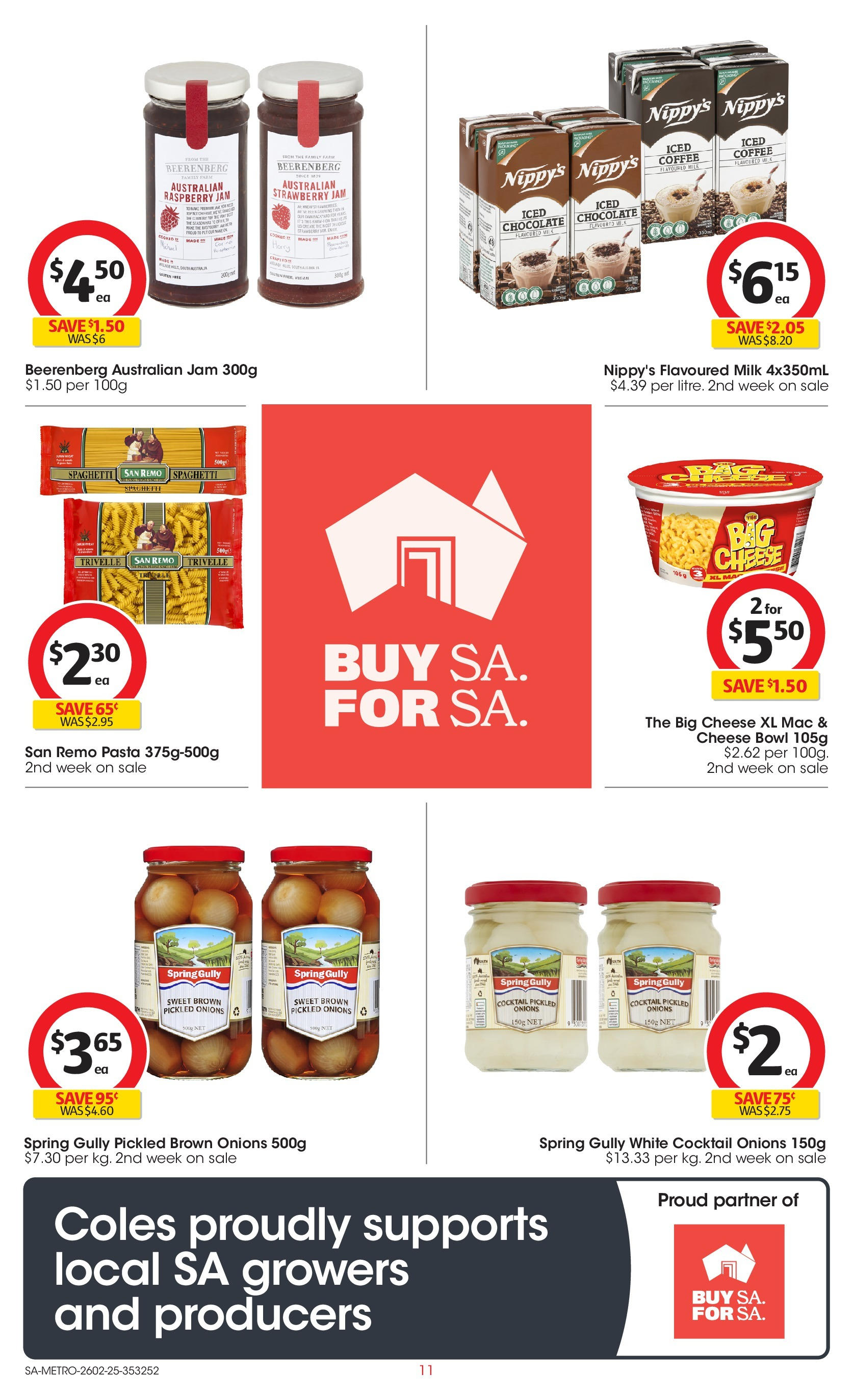 ﻿﻿Coles catalogue valid from 26/02/2025 > Online Australia | Page: 11 | Products: Cheese, Pasta, Onions, Raspberry