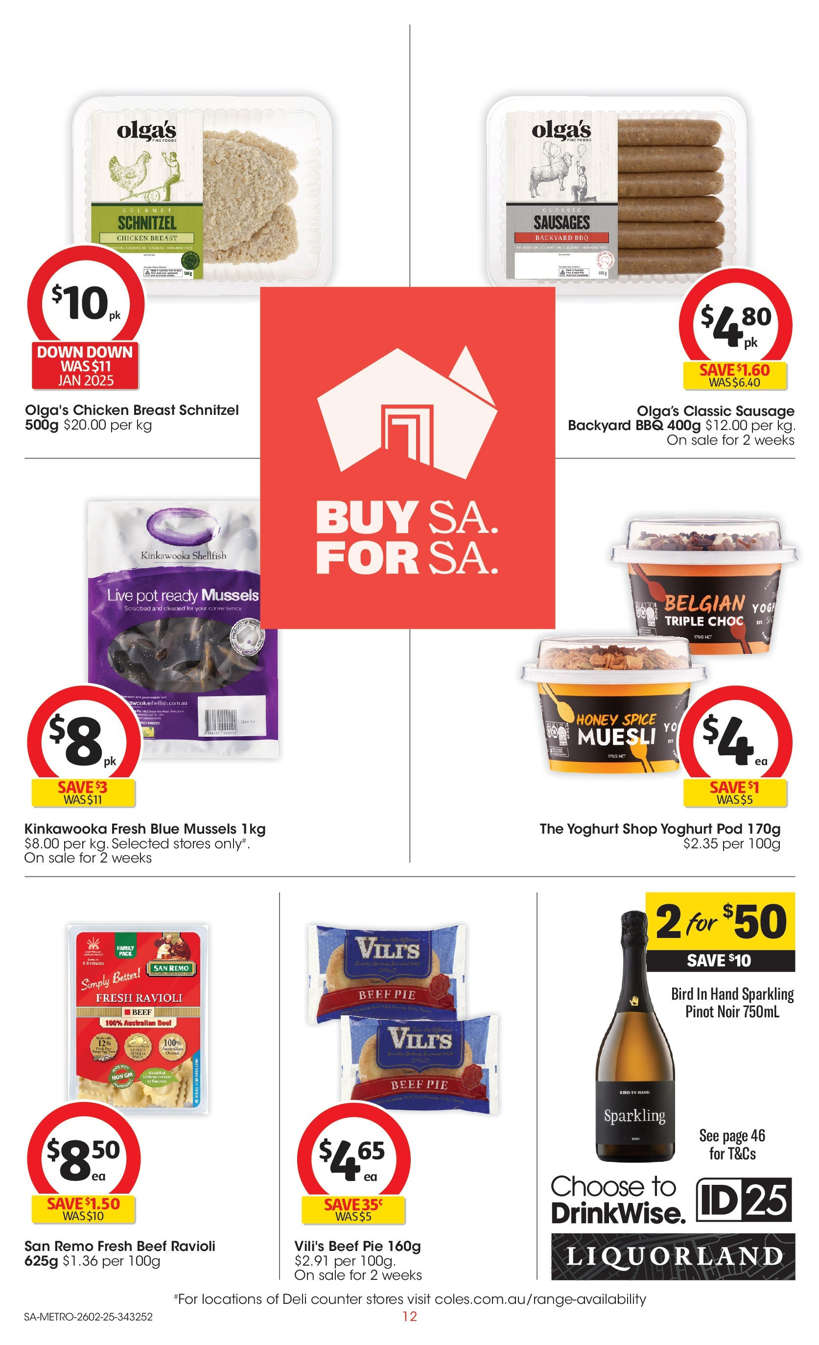 ﻿﻿Coles catalogue valid from 26/02/2025 > Online Australia | Page: 12 | Products: Pot, Yoghurt, Honey, Sausage