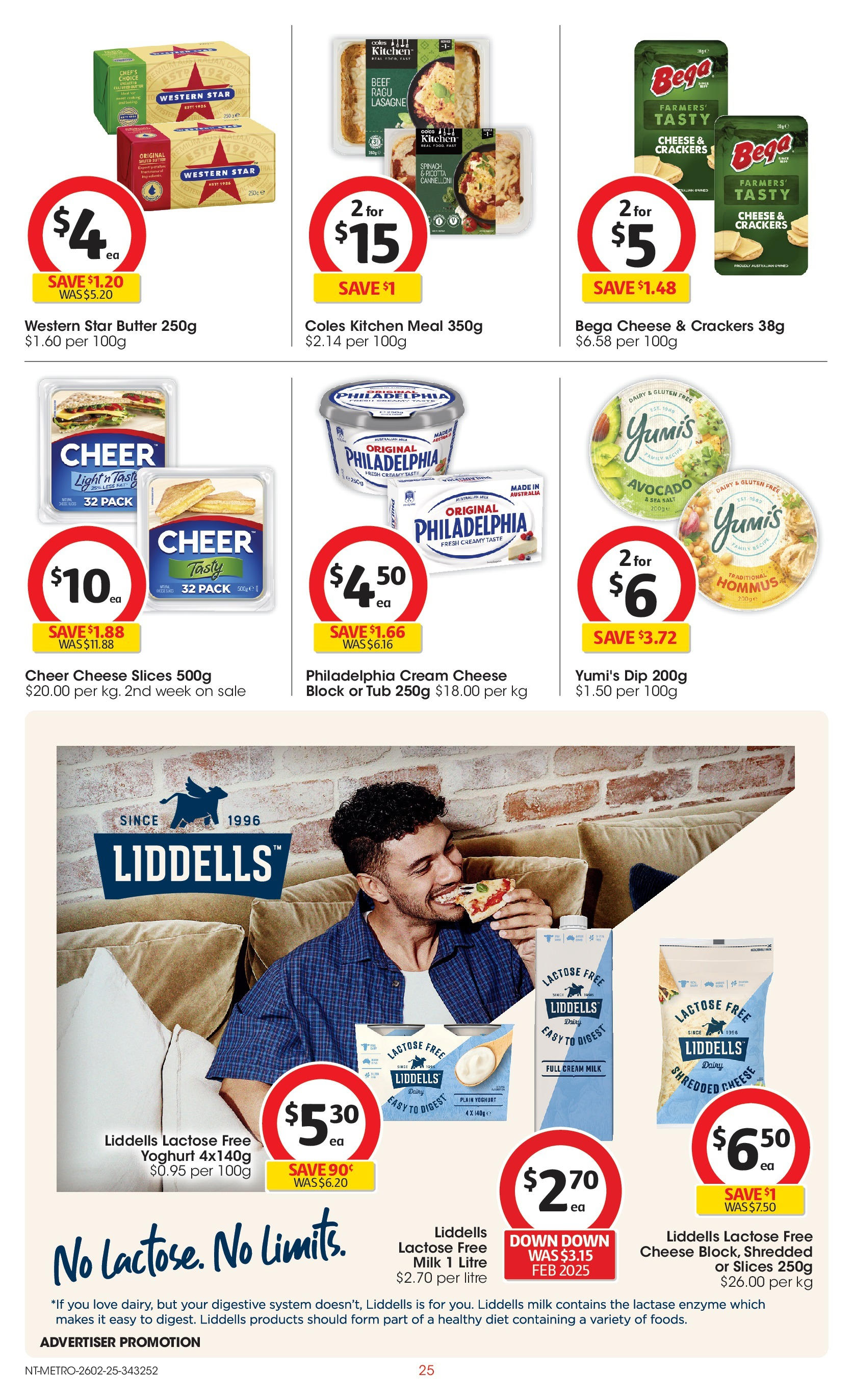 ﻿﻿Coles catalogue valid from 26/02/2025 > Online Australia | Page: 25 | Products: Milk, Cheese, Beef, Salt