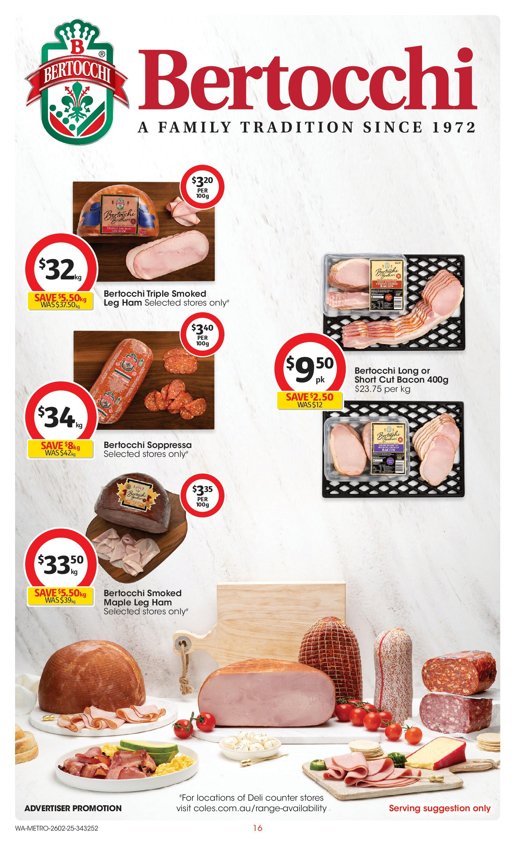 ﻿﻿Coles catalogue valid from 26/02/2025 > Online Australia | Page: 16 | Products: Bacon, Ham