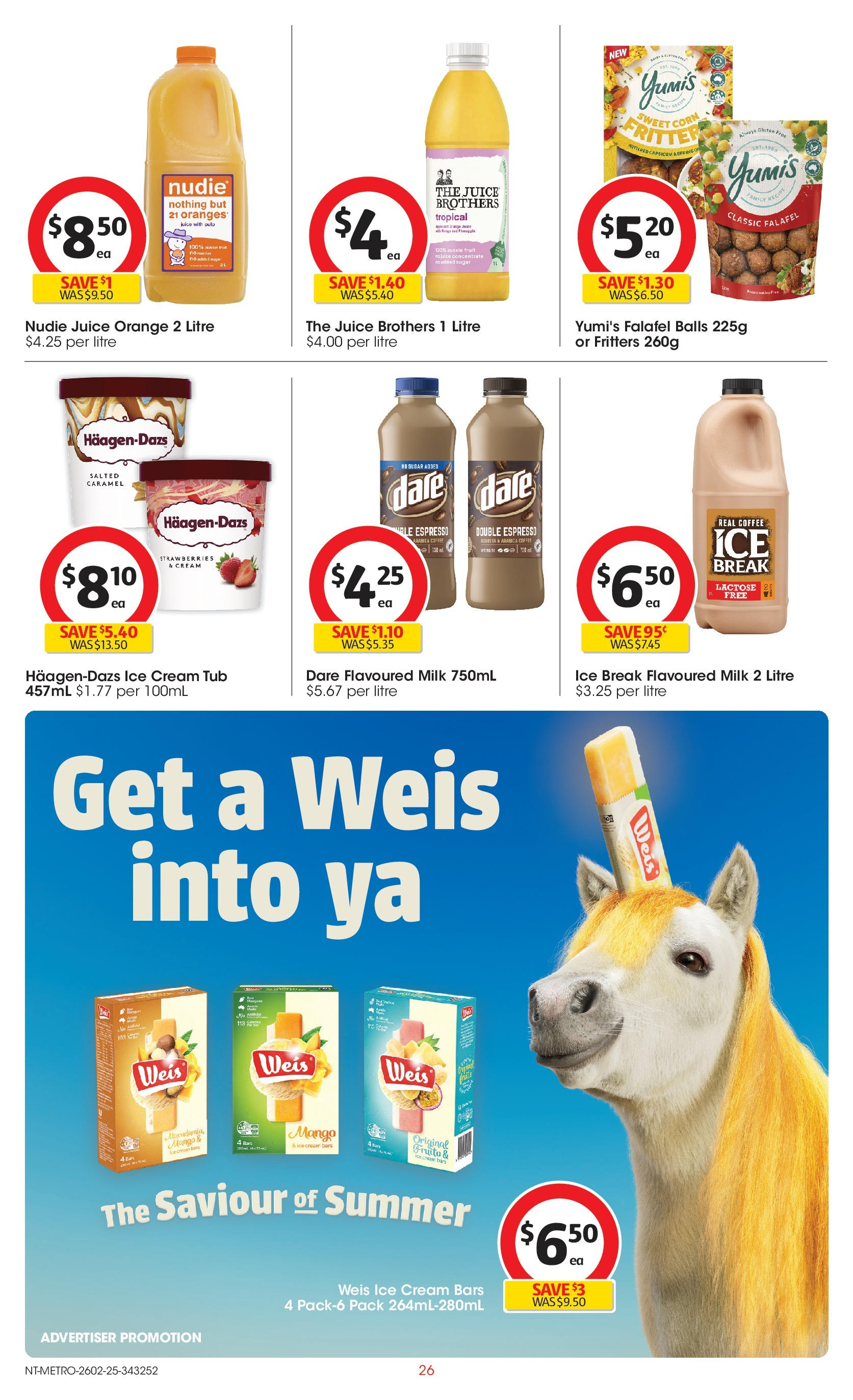 ﻿﻿Coles catalogue valid from 26/02/2025 > Online Australia | Page: 26 | Products: Capsicum, Juice, Sugar, Mango