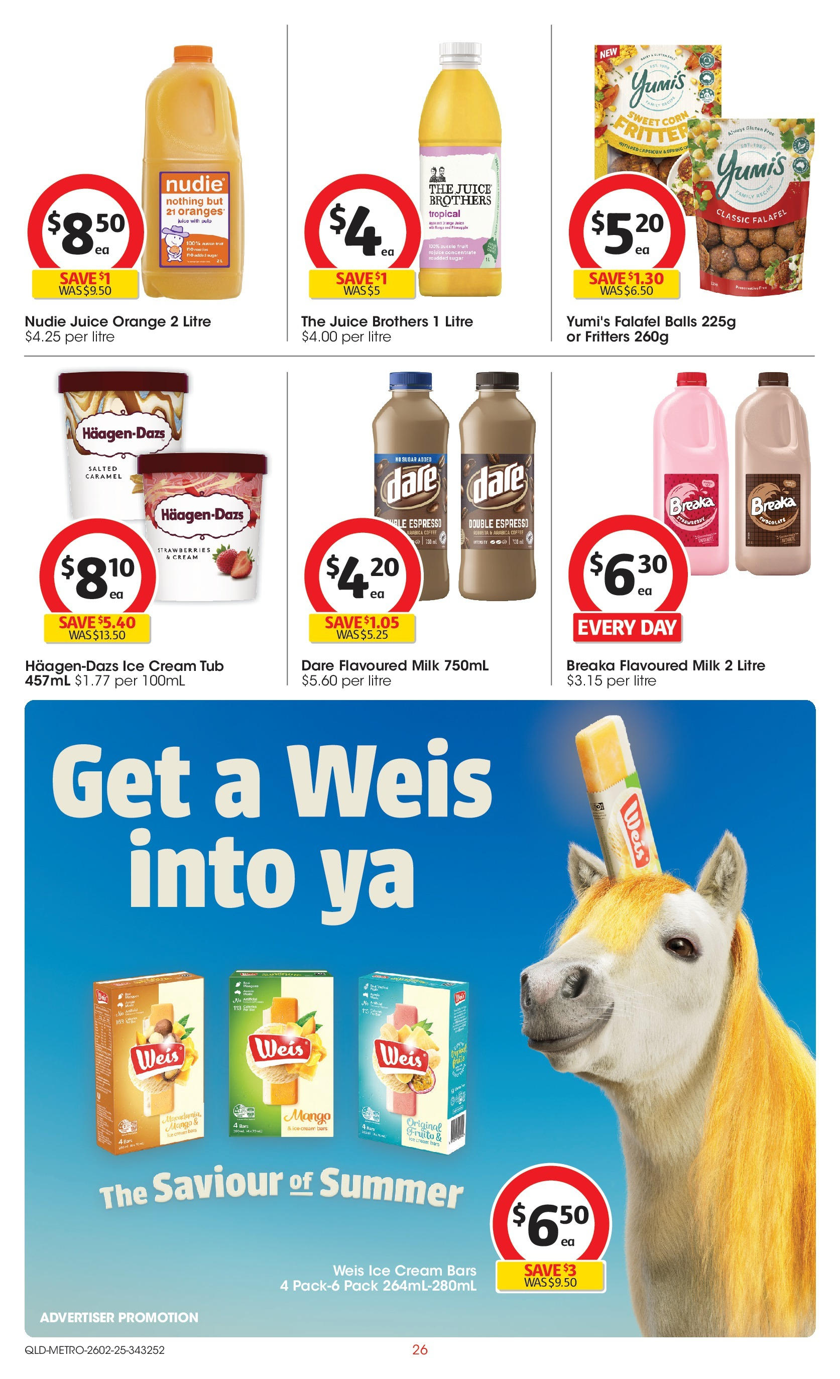 ﻿﻿Coles catalogue valid from 25/02/2025 > Online Australia | Page: 26 | Products: Juice, Strawberries, Cream, Mango