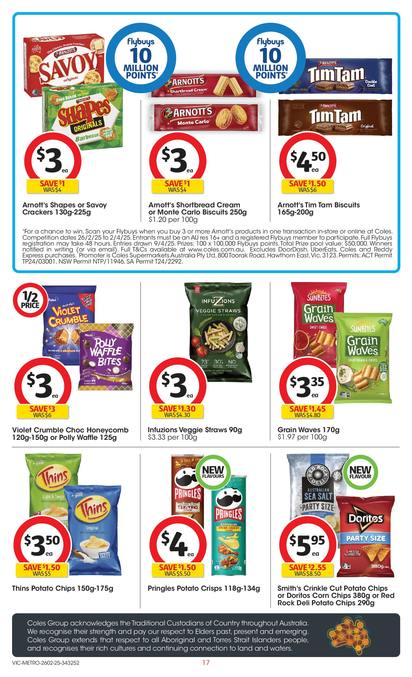 ﻿﻿Coles catalogue valid from 25/02/2025 > Online Australia | Page: 17 | Products: Sour cream, Cream, Biscuits, Salt