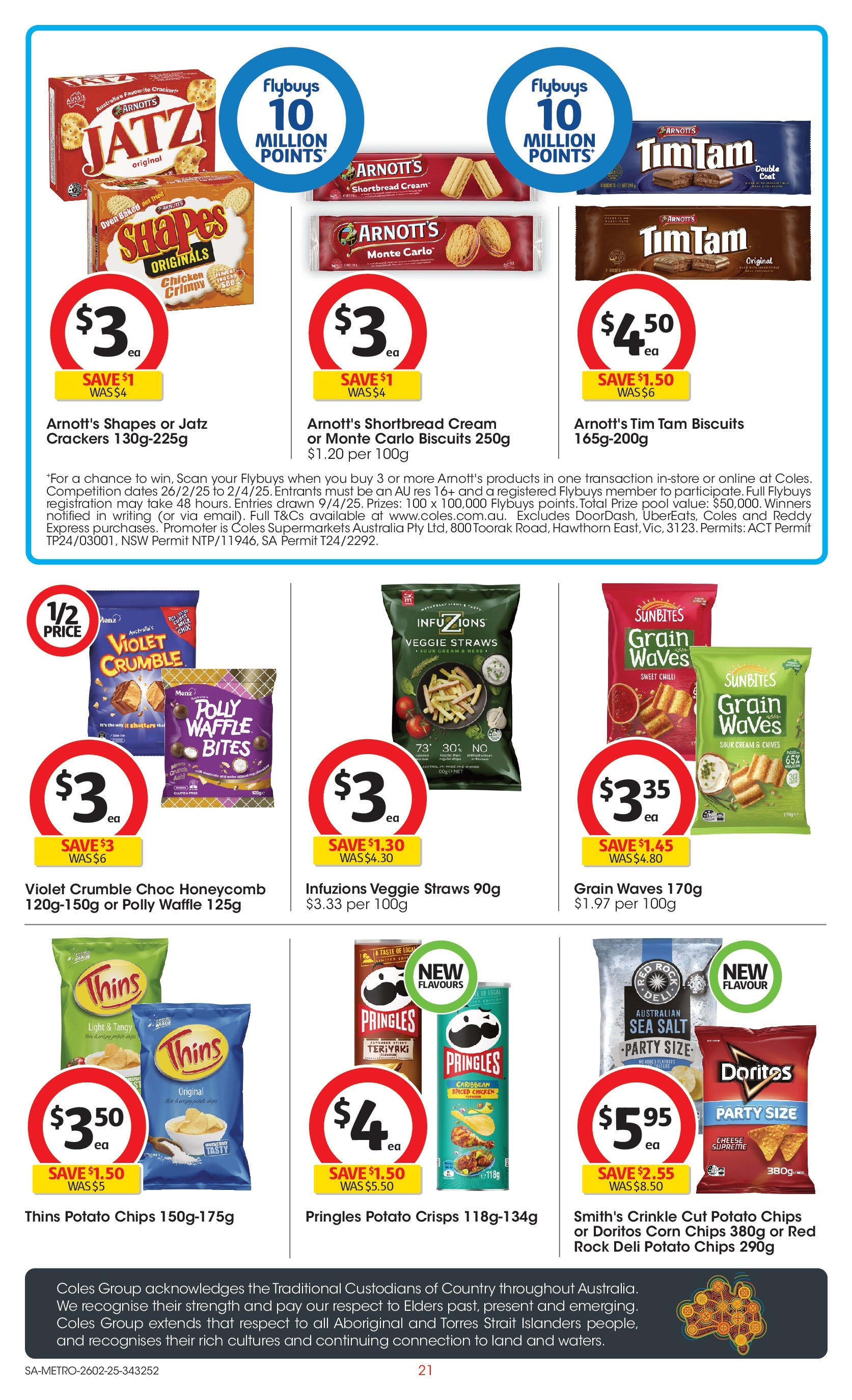 ﻿﻿Coles catalogue valid from 26/02/2025 > Online Australia | Page: 21 | Products: Light, Chips, Biscuits, Salt