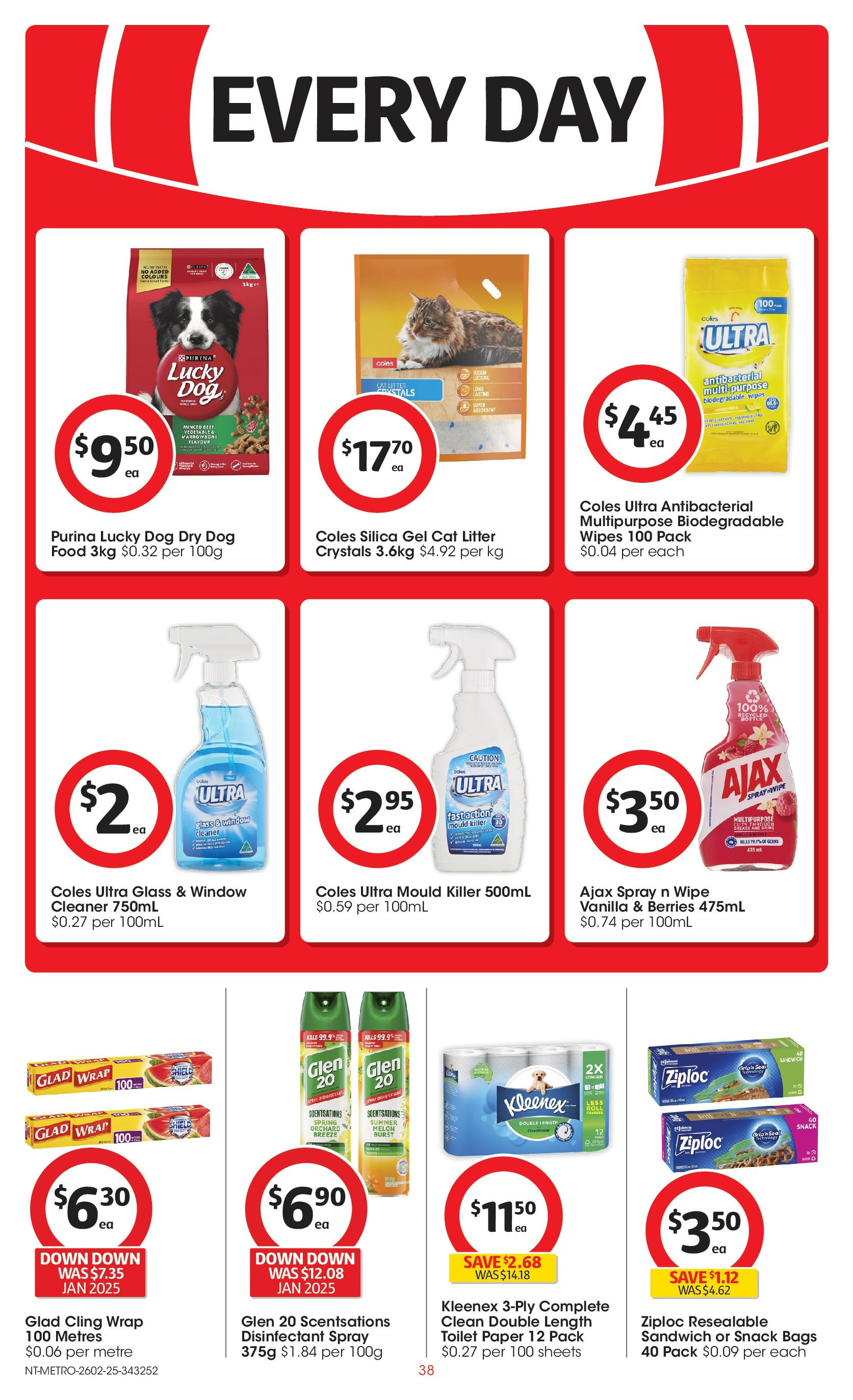 ﻿﻿Coles catalogue valid from 26/02/2025 > Online Australia | Page: 38 | Products: Cleaner, Melon, Toilet paper, Multipurpose