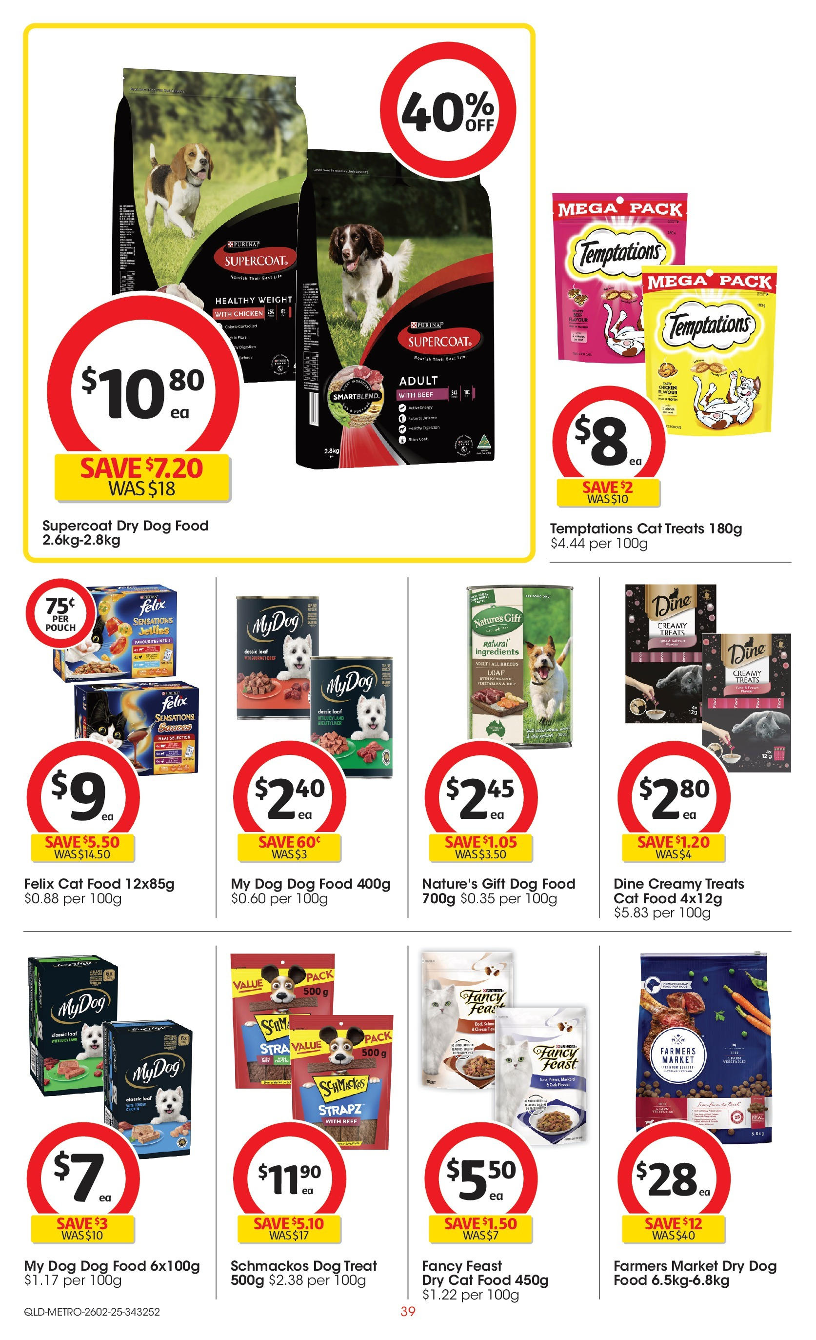 ﻿﻿Coles catalogue valid from 25/02/2025 > Online Australia | Page: 39 | Products: Chicken, Lamb, Dog food, Weight