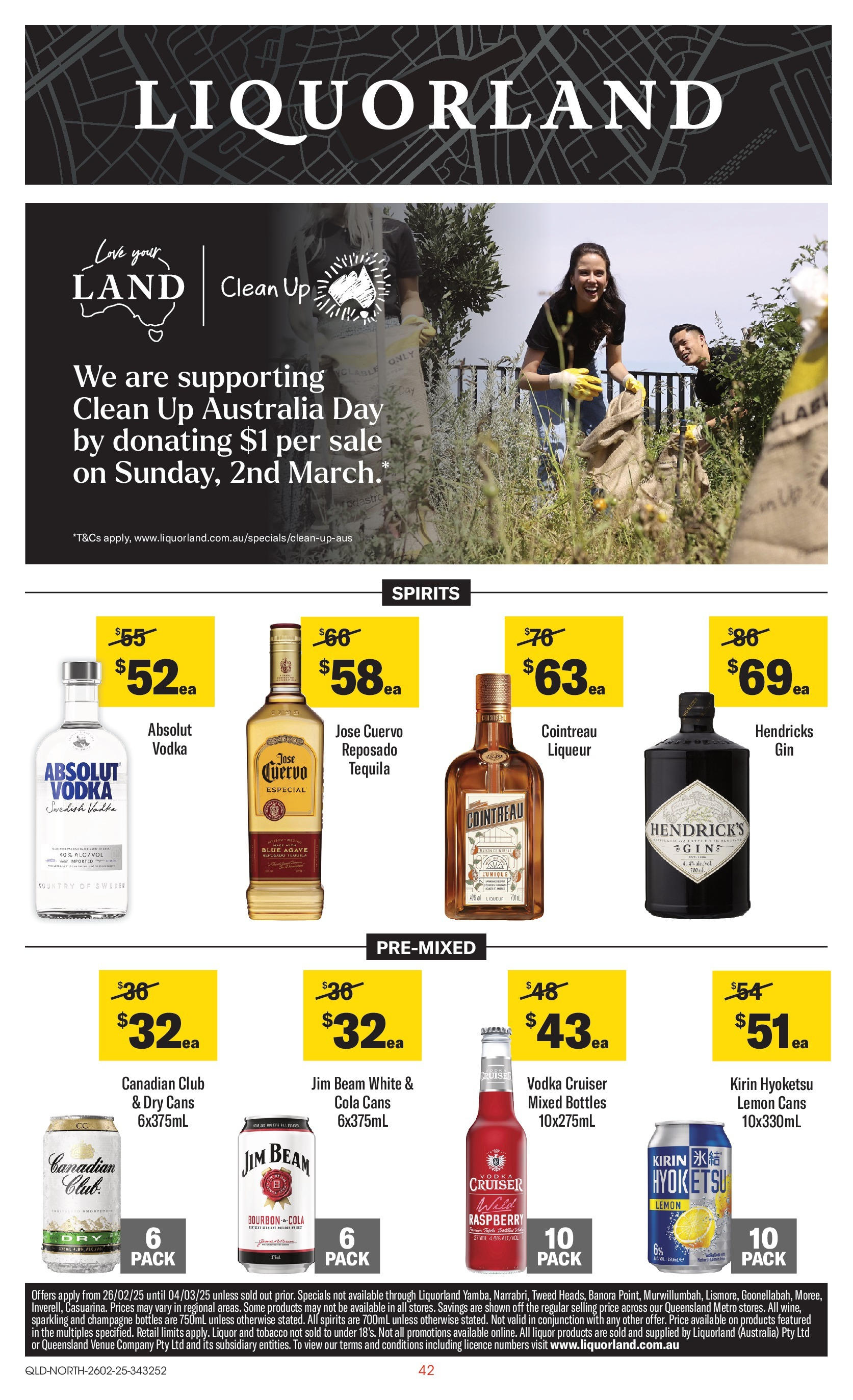 ﻿﻿Coles catalogue valid from 26/02/2025 > Online Australia | Page: 42 | Products: Bourbon, Vodka, Lemon, Raspberry