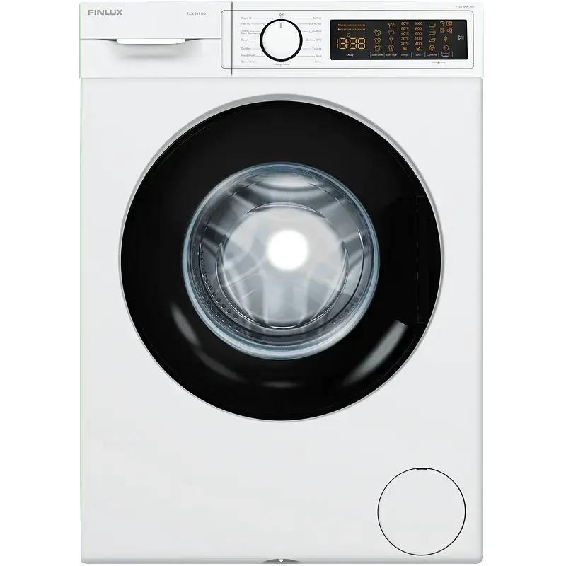 Пералня Finlux FXN 911BD , 1000 об./мин., 9.00 kg, D , Бял