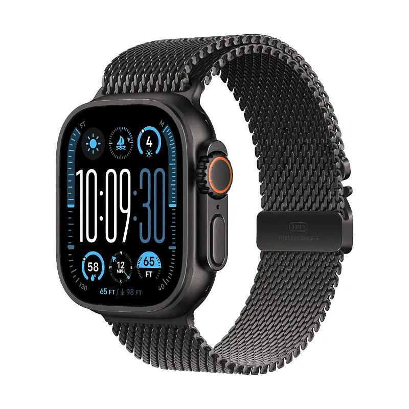 Смарт часовник Apple Watch Ultra 2 49mm Black/Black Milanese M mx5u3 , 1.92 , 49.00 , 64 , Apple S9 SiP 64-bit Dual Core