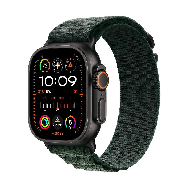 Смарт часовник Apple Watch Ultra 2 49mm Black/Green Alpine M mx4r3 , 1.92 , 49.00 , 64 , Apple S9 SiP 64-bit Dual Core