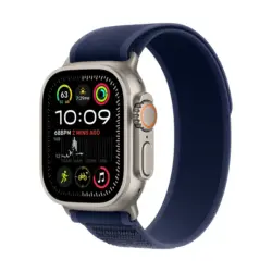 Смарт часовник Apple Watch Ultra 2 49mm Natural/Blue Trail M/L mx4l3 , 1.92 , 49.00 , 64 , Apple S9 SiP 64-bit Dual Core