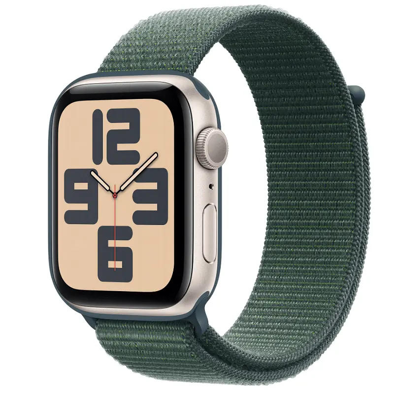 Смарт часовник Apple Watch SE2 v3 44mm Starlight/Lake Green Loop mxew3 , 1.78 , 32 , 44.00 , Apple S8 SiP 64-bit Dual Core