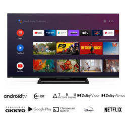 Телевизор Toshiba 65UA3E63DG ANDROID SMART , 164 см, 3840x2160 UHD-4K , 65 inch, Android , LED , Smart TV