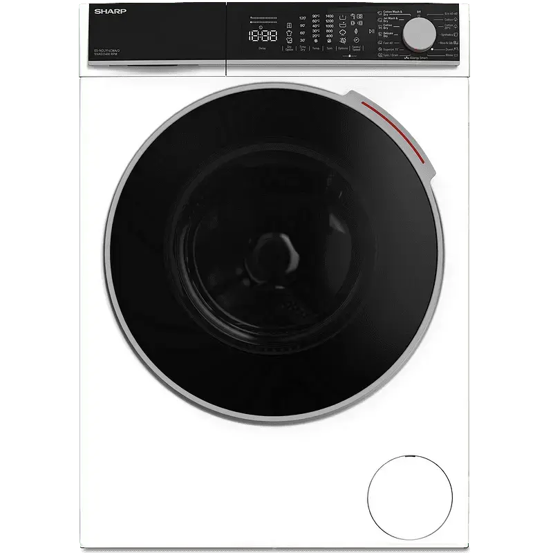 Пералня със сушилня Sharp ES-NDL914CWA/D , 1400 об./мин., 9.00 kg, 6 kg, A , Бял , D
