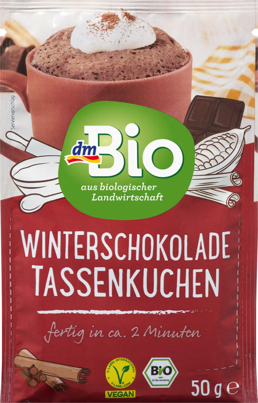 dmBio Tassenkuchen Winterschokolade, vegan