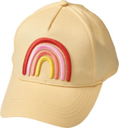 PUSBLU Basecap mit Regenbogen-Stickerei, gelb, Gr. 52/53