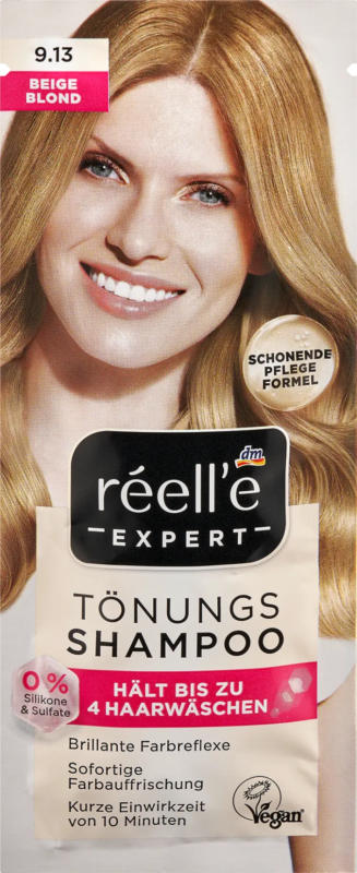 réell‘e EXPERT Tönungsshampoo 9.13 Beigeblond