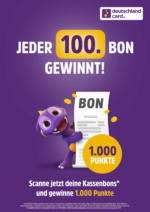 DeutschlandCard DeutschlandCard: Jeder 100. Bon gewinnt - bis 16.03.2025