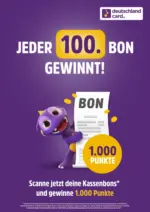 DeutschlandCard DeutschlandCard: Jeder 100. Bon gewinnt - bis 16.03.2025