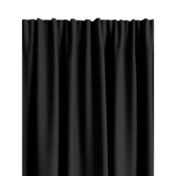 JYSK Draperie semiopacă AMUNGEN 140x300 neagră