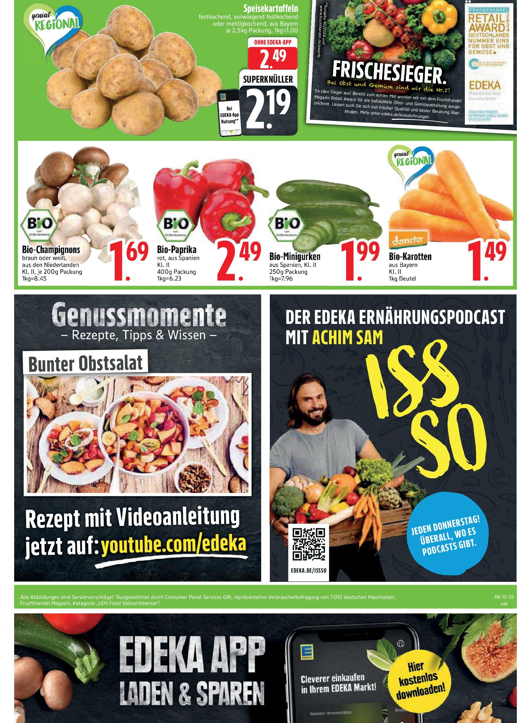 Edeka - Vilgertshofen-Issing, Hirschberg 1 (ab 03.03.2025) » Angebote Online | Seite: 5 | Produkte: Gemüse, Obst