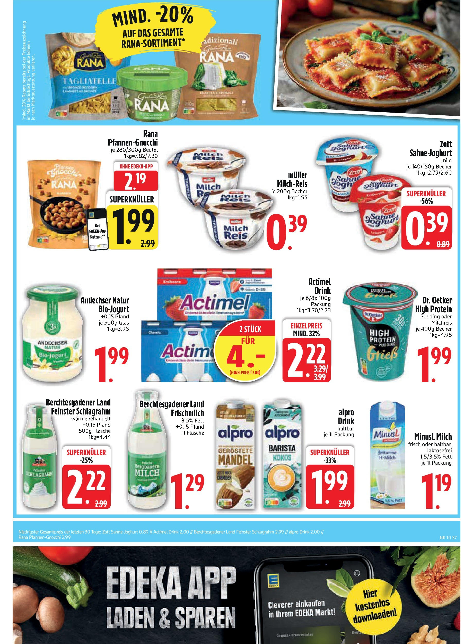 Edeka - Vilgertshofen-Issing, Hirschberg 1 (ab 03.03.2025) » Angebote Online | Seite: 7 | Produkte: Actimel, High protein pudding, Milch, Alpro