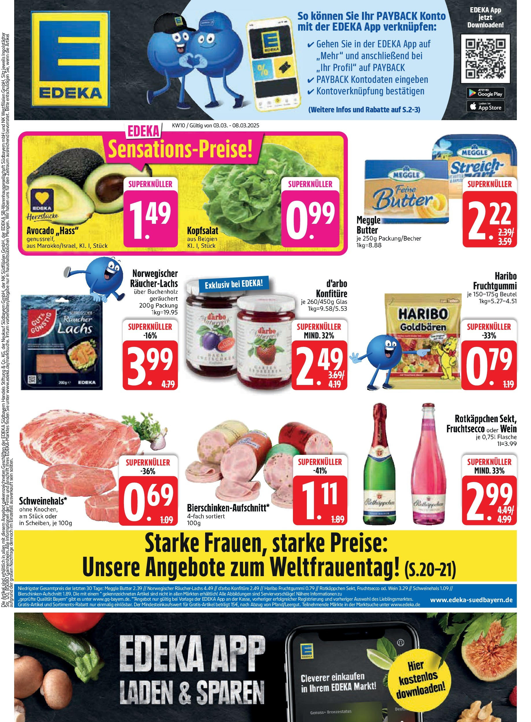 Edeka - Vilgertshofen-Issing, Hirschberg 1 (ab 03.03.2025) » Angebote Online | Seite: 1 | Produkte: Avocado, Rotkäppchen, Wein, Meggle butter